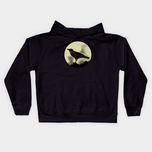 Crow Kids Hoodie by artsandherbs